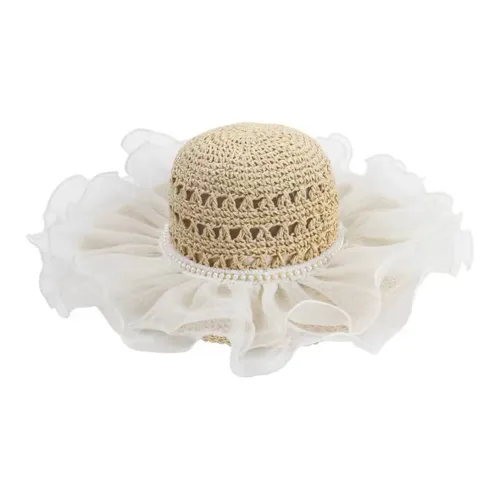 ZKY Straw Woven Bucket Hats Women's
