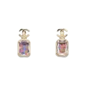 CHANEL Earrings Women's Gold