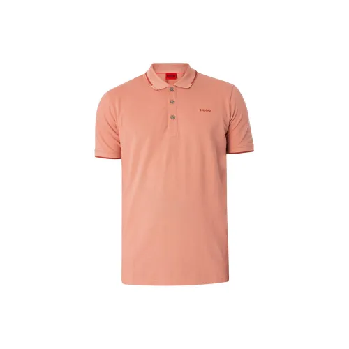 HUGO BOSS Polo Shirts Men Light Pink