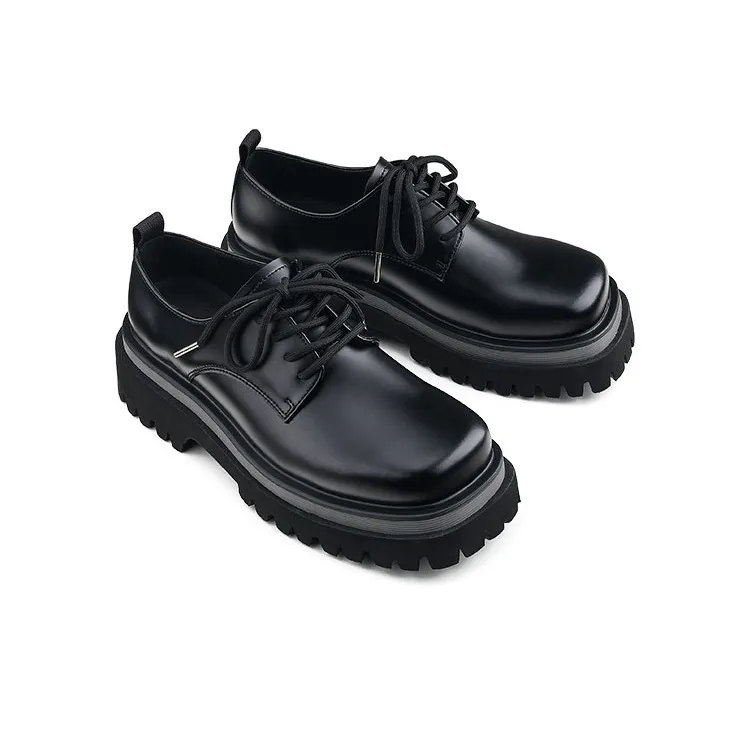 HANQIAORIJI Black Blood Series Women's Casual Shoes Unisex Black-3