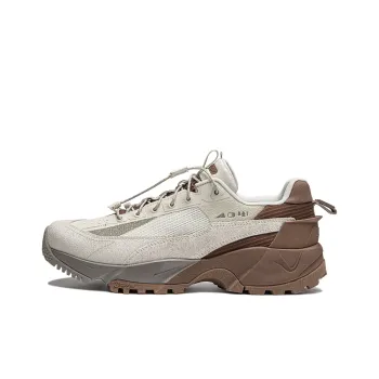 LiNing CF Hiking Pro Shock absorbing And Waterproof Low Top Casual Shoes Men's Gray Brown