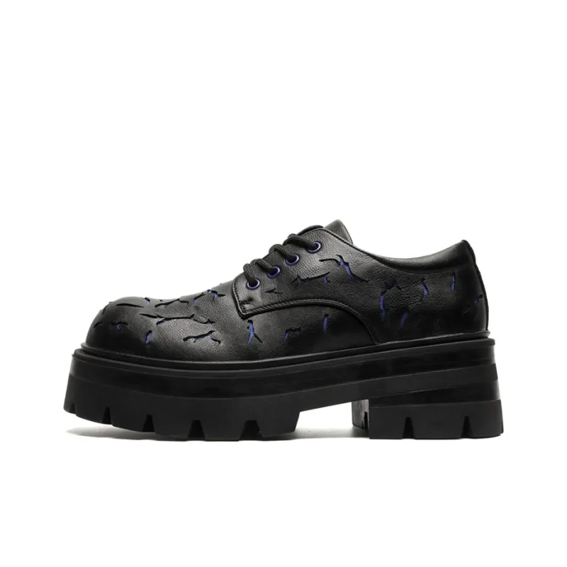 Lady's House Dress Shoes Men Low Top Black-15