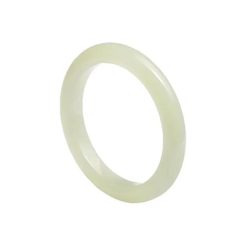Artisan Lock Heart Jade Hetian Jade Bangles Green Jade Women's-0
