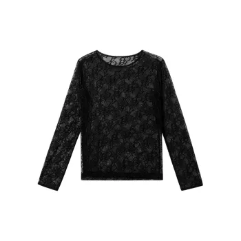 Victoria's Secret Pajama Top Women's Black