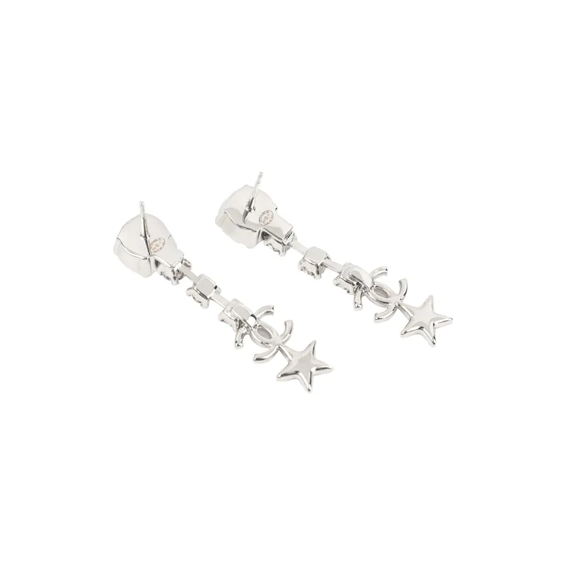 CHANEL 22c Early Spring Earrings Women's Silver-1