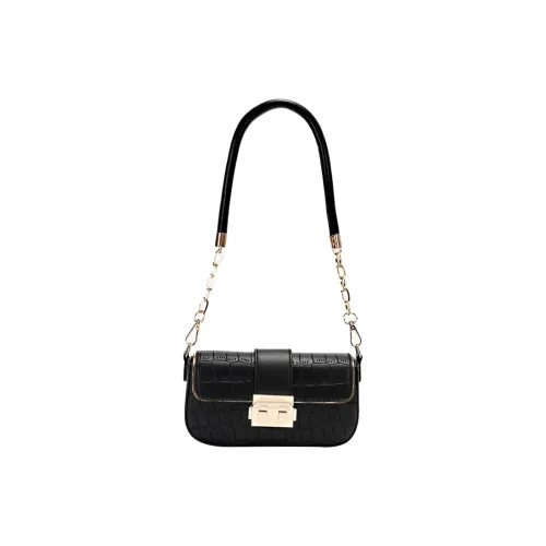 Bywhich PU Crossbody Bag Regular Women's Black/Pink