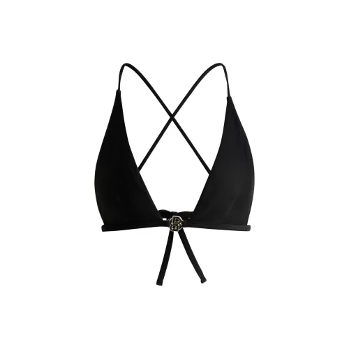 HUGO BOSS Triangle Bikini Top With Double B Monogram Bra Women's Black