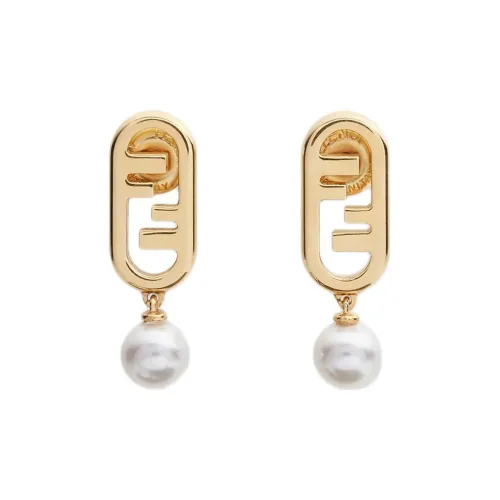 FENDI Earrings Women's Gold