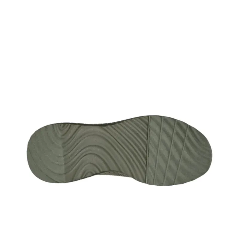 Skechers Bobs Cushioned Slip-Resistant Low-Top Running Shoes Men's Army Green-4