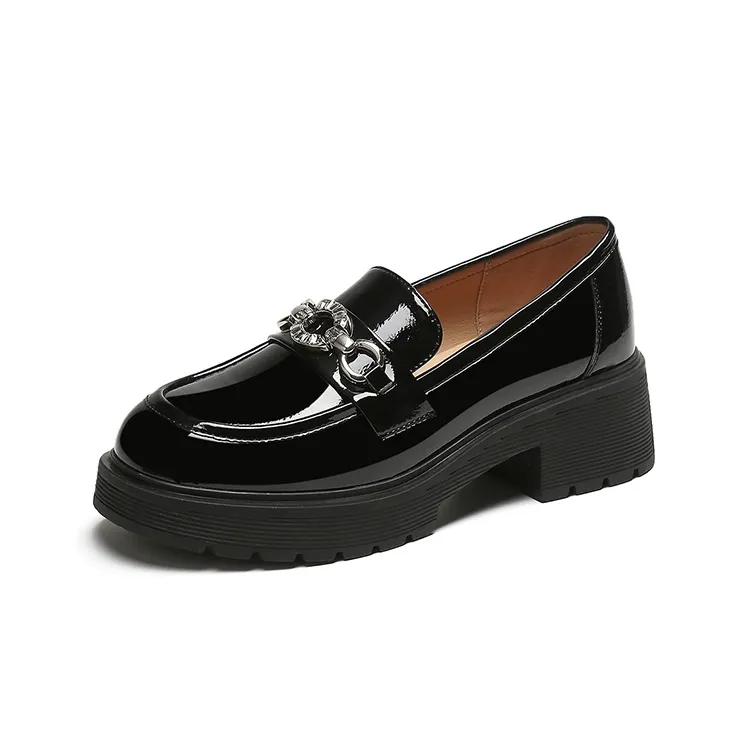 DAPHNE Loafers Women's Black/Beige-1