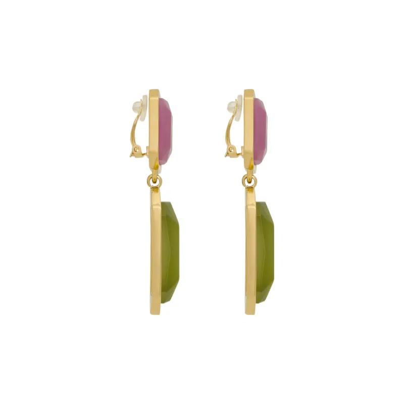 SAINT LAURENT Octagon Earring-2