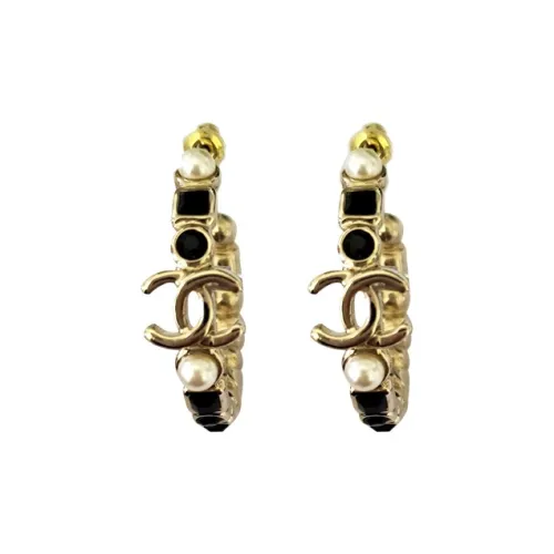 CHANEL Earrings Women's Gold