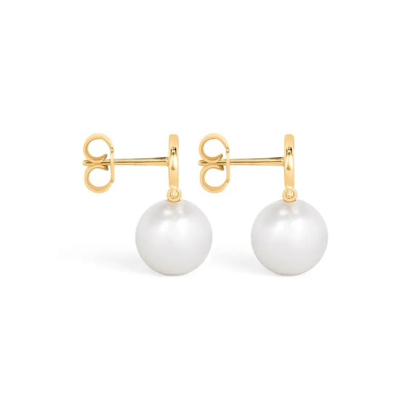 CELINE Les Perles CELINE Earrings In Brass With Gold Finish And Glass Pearls-2