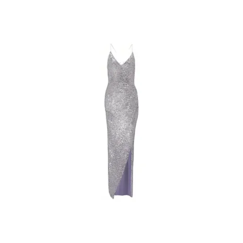 BALMAIN Slip Dresses Women's Silver