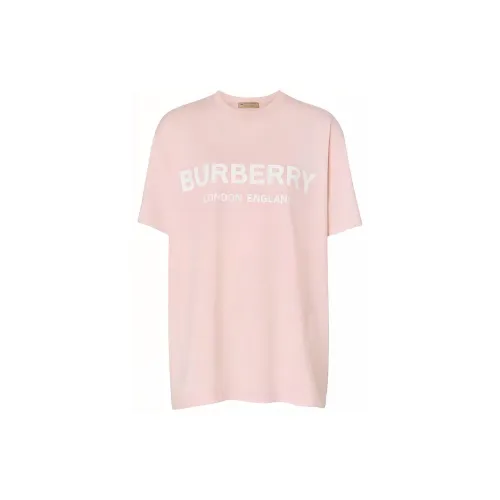 Burberry Women's Logo Print T-shirt Pink/White