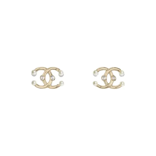 CHANEL Earrings Women's Gold