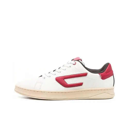 DIESEL S Athene Low Top Skateboard Shoes Men's Red White