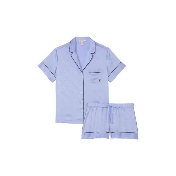 Victoria's Secret Pajama Set Women's Dewy Blue