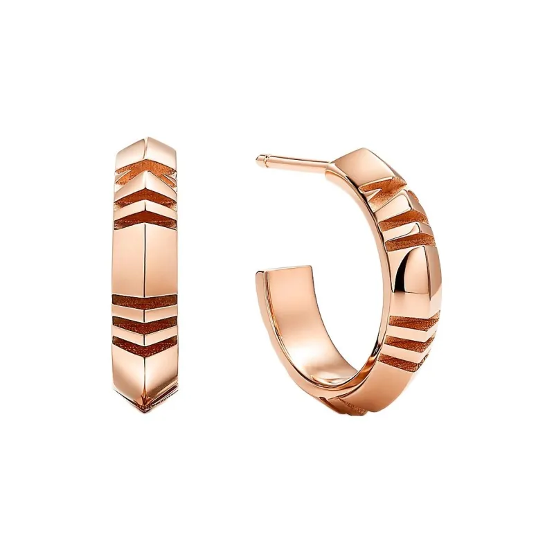 TIFFANY & CO. 18K Rose Gold Earrings Women's-0