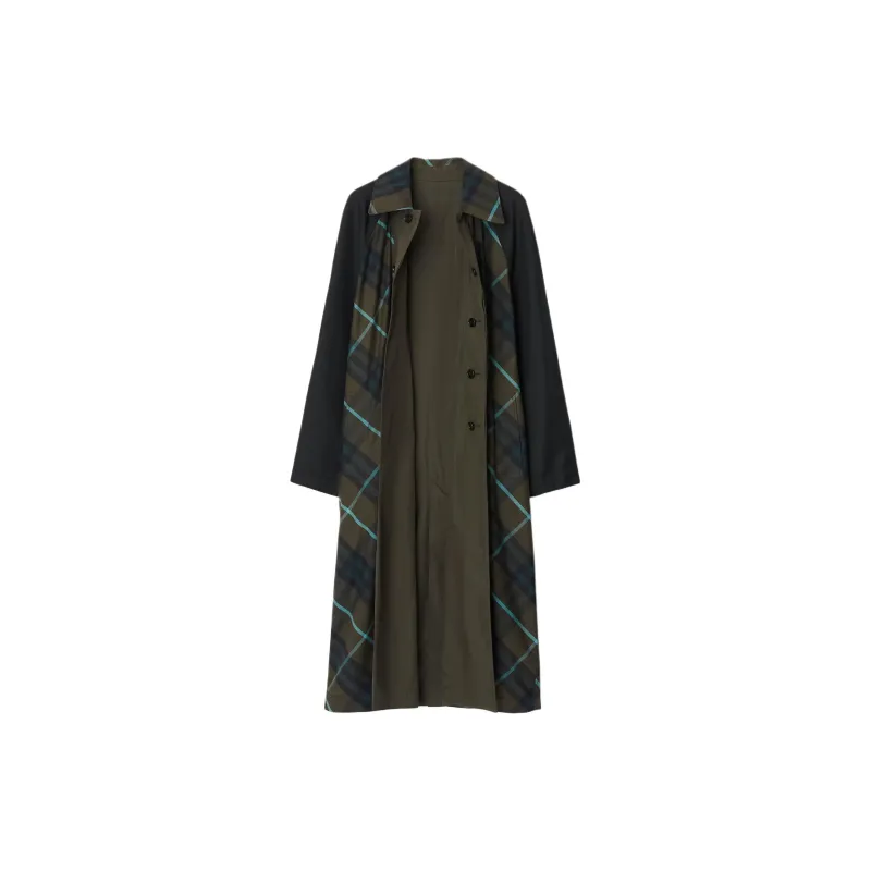 Burberry Check plaid Reversible Trench Coat-1