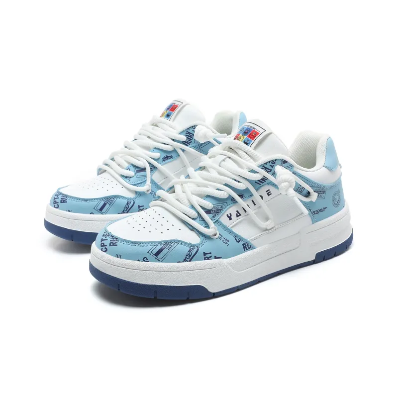 Yamid Slip Resistant, Abrasion Resistant, Breathable Low Top Skateboard Shoes Unisex Mismatched Couple Shoes-47