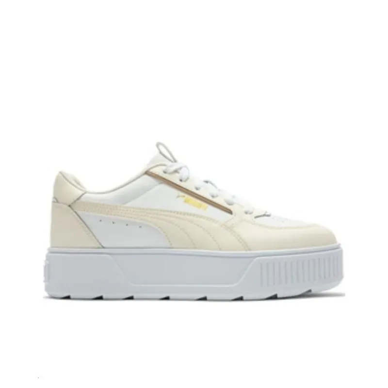 PUMA Karmen RE Slip Resistant Shock Absorbers With Abrasion Resistant Properties Low Top Skateboard Shoes Women's White-1