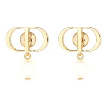 DIOR Metal Earrings Women's Gold