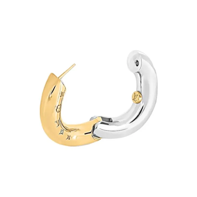 LOUIS VUITTON Earrings Women's Gold/Silver-1