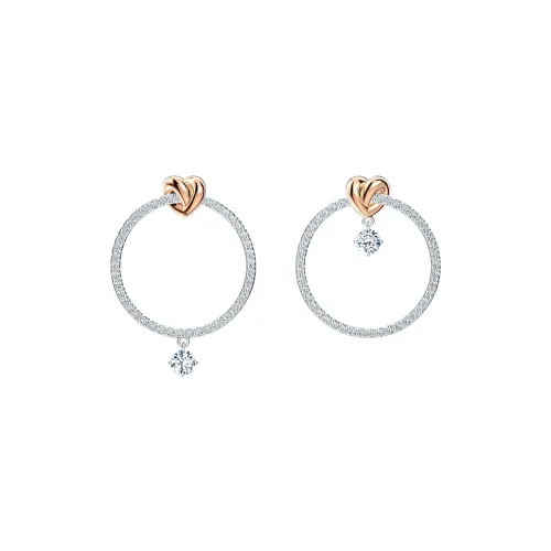 Swarovski Lifelong Heart Earrings Women's White