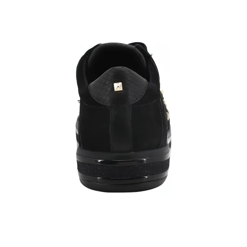GEOX Low Top Skateboard Shoes Women's Black-3