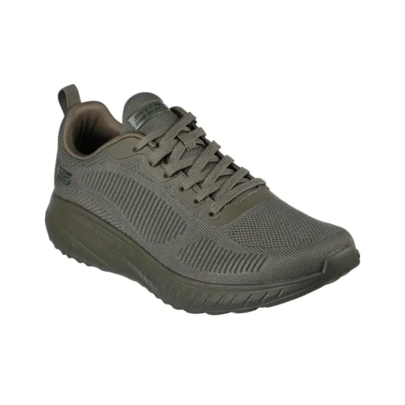 Skechers Bobs Cushioned Slip-Resistant Low-Top Running Shoes Men's Army Green-2
