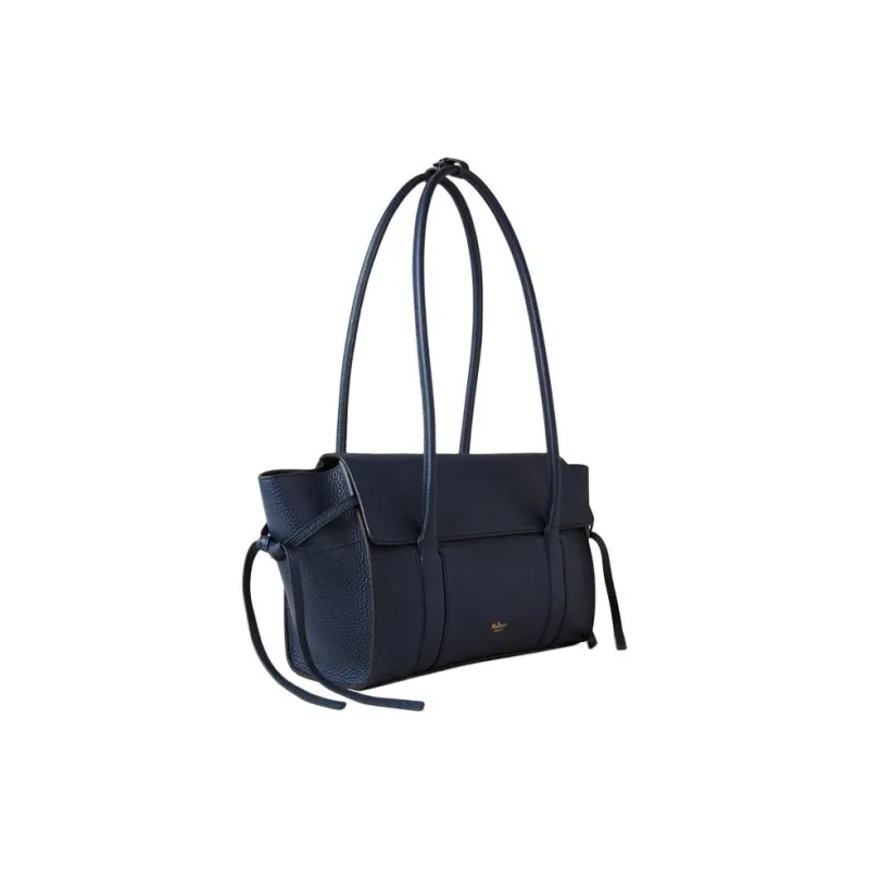 Mulberry Textured Leather One Shoulder Handbags Small Size Women's Night Sky-1
