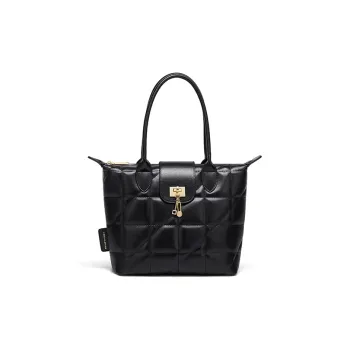 CNOLES Synthetic Leather Shoulder Bags Handbags Regular Women's Black Chocolate