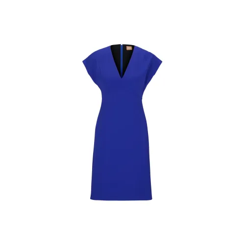 HUGO BOSS Sleeveless Dresses Women's Blue