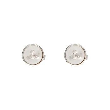 Vivienne Westwood Orb Stud Butterfly Fastened Earrings