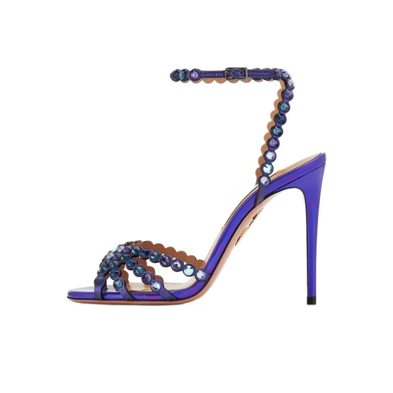 AQUAZZURA Tequila 105mm Leather Sandlas-0