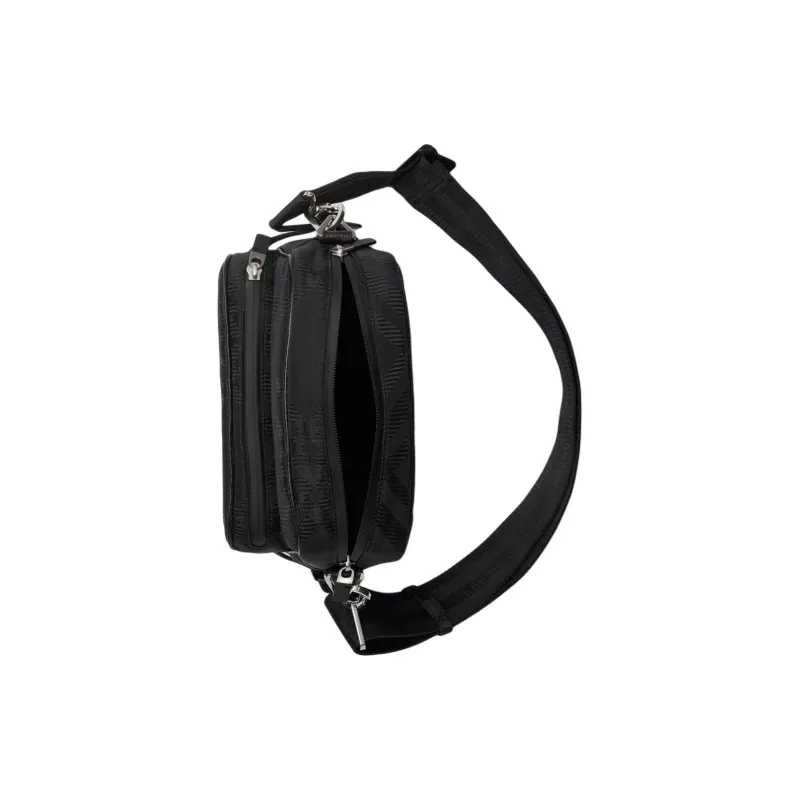 Burberry Cow Leather Shoulder Bag Crossbody Bag Men's Black-3