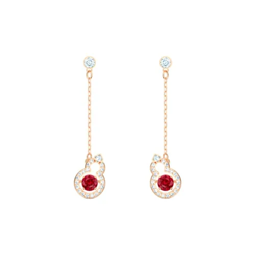 Swarovski Earrings Women's Red/Rose Gold