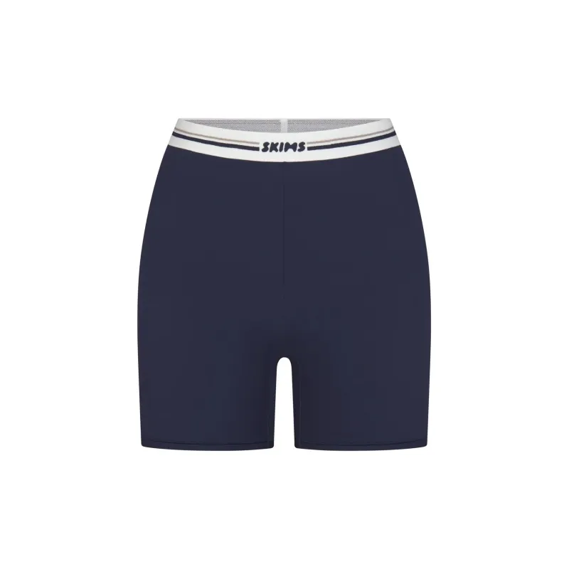 SKIMS FITS EVERYBODY Series LOGO BIKE SHORT Leggings Women's NAVY/Marine Blue-0