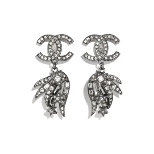 CHANEL Earrings Women's Silver