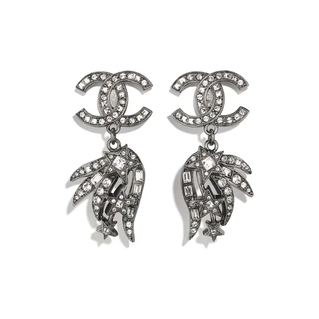 CHANEL Earrings Women's Silver-0
