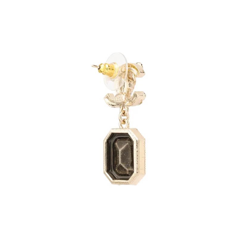 CHANEL 18K Rose Gold Earrings Women's Rose Gold-2