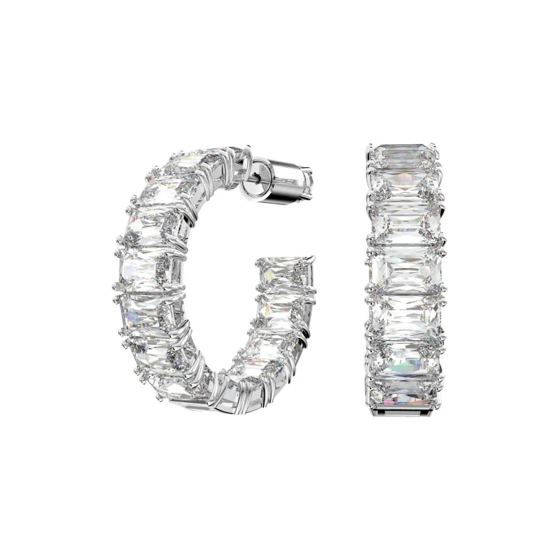 Swarovski Matrix Hoop Earrings-0