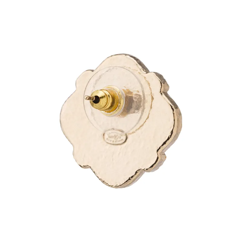 CHANEL Earrings Women's Gold/Black/White-2