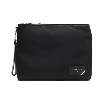 BALLY Fabric Wrist Bag Clutch Men's Black