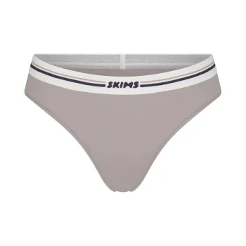 SKIMS FITS EVERYBODY Series LOGO BIKINI Underpants Women's Smoke/Gray