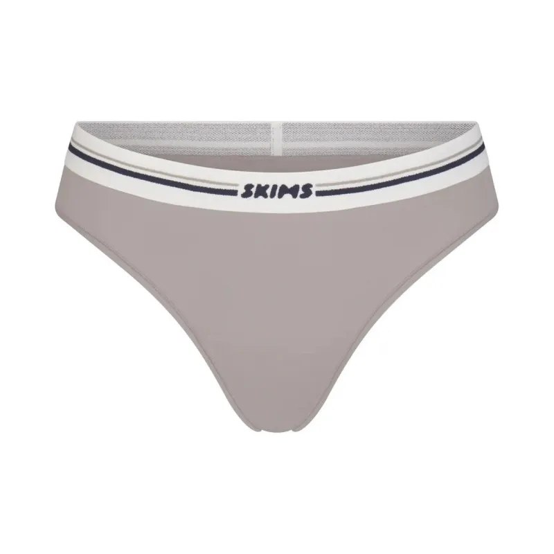 SKIMS FITS EVERYBODY Series LOGO BIKINI Underpants Women's Smoke/Gray-0