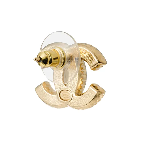 CHANEL Cc Logo Earrings-2