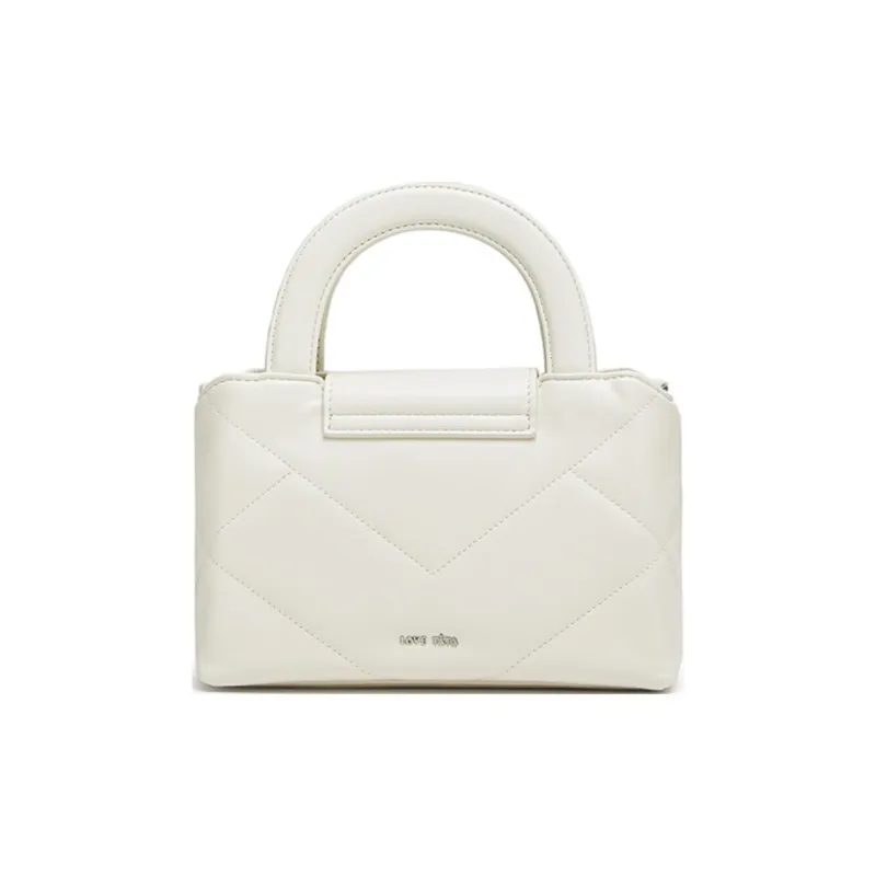 Tata Artificial Leather Crossbody One Shoulder Handbag Women's Beige-4