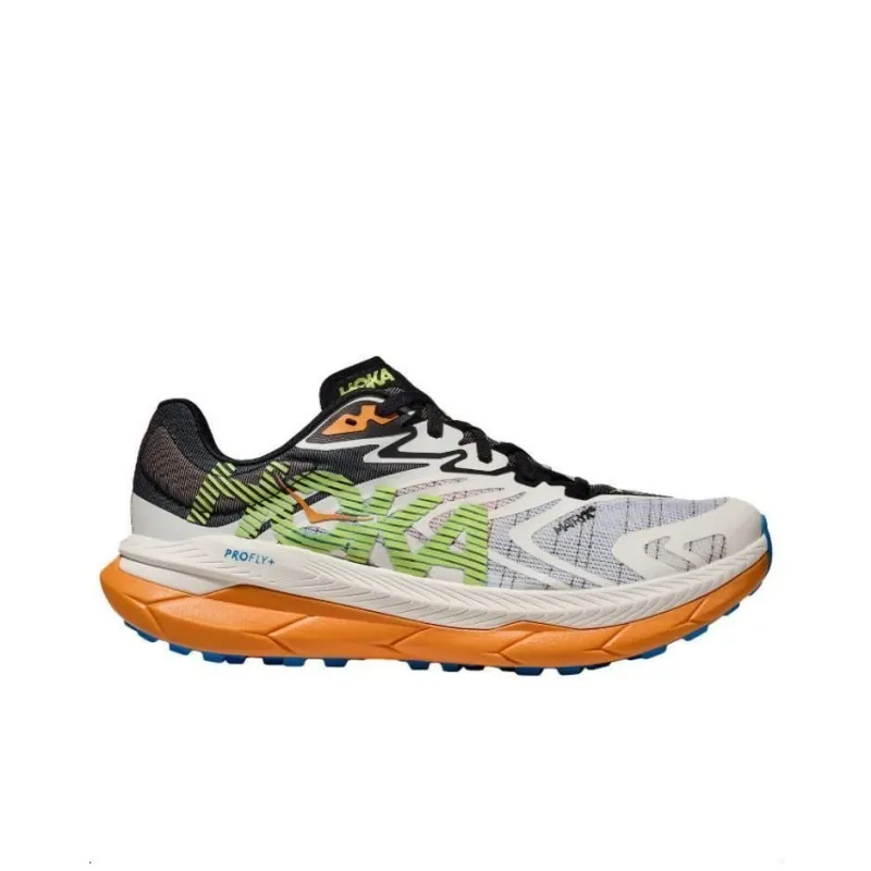 HOKA ONE ONE Tecton X Cushioning Wear Resistant Low Top Running Shoes Men's White Green Orange-1